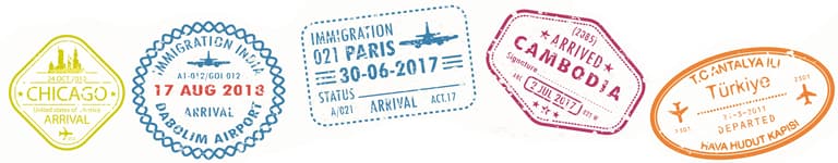 passport stamps
